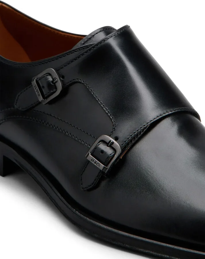 Double-Strap Leather Monk Shoes - Image 5
