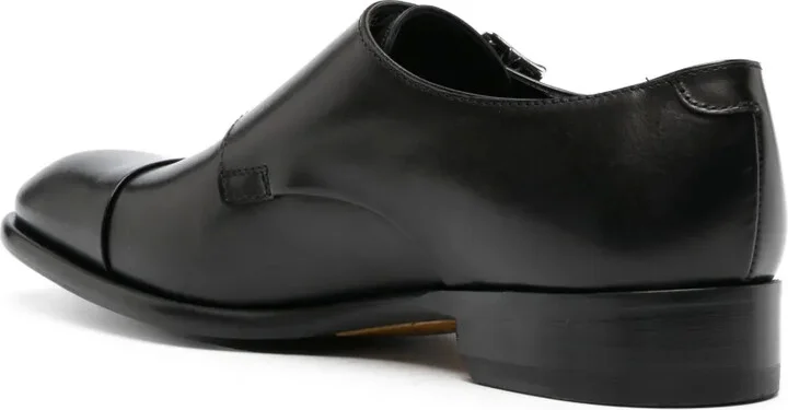 Double-Strap Leather Monk Shoes - Image 3