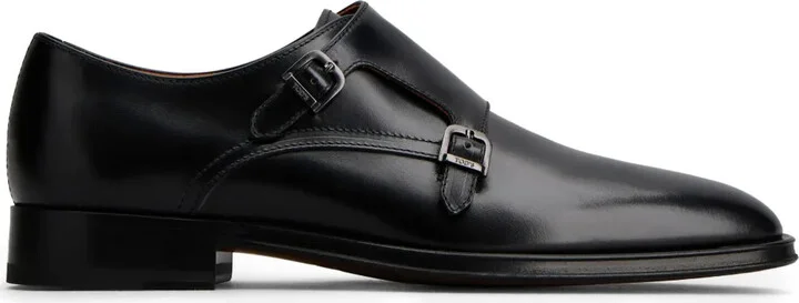 Double-Strap Leather Monk Shoes