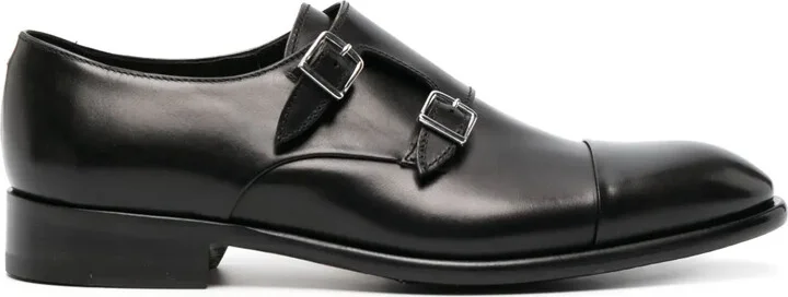 Double-Strap Leather Monk Shoes