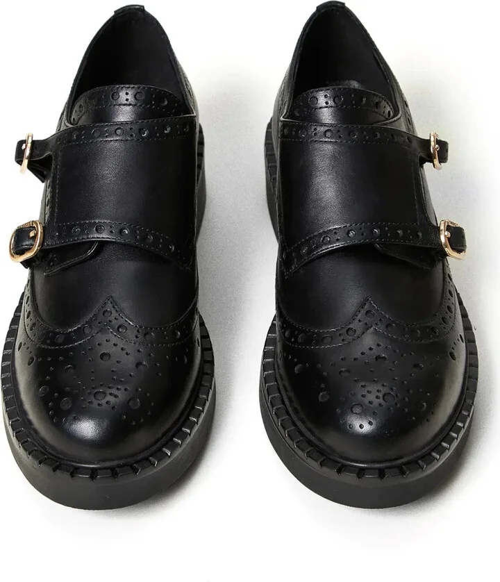 Double-Strap Leather Oxford Shoes - Image 4