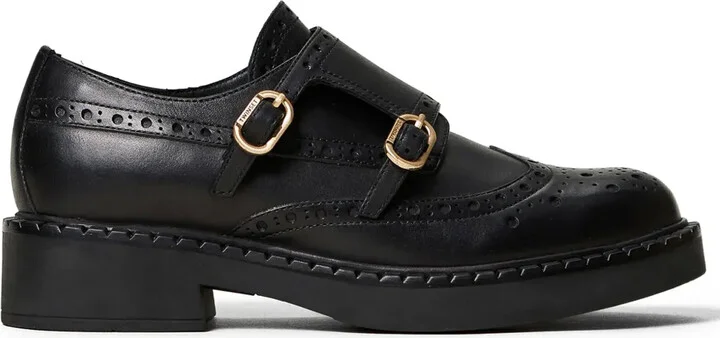 Double-Strap Leather Oxford Shoes