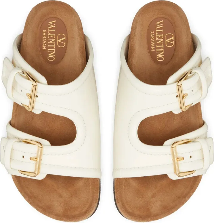 Double-Strap Leather Sandals - Image 4