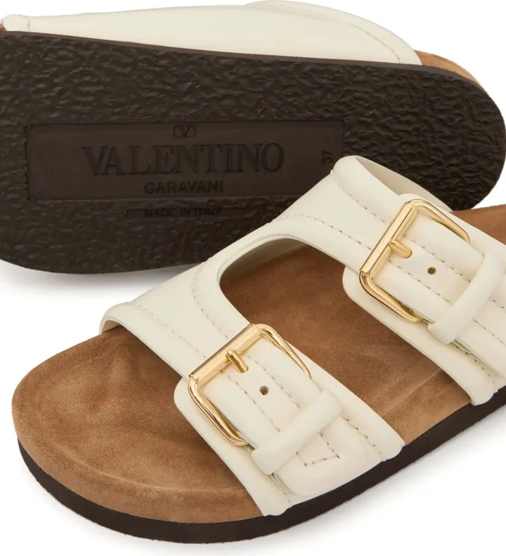 Double-Strap Leather Sandals - Image 5
