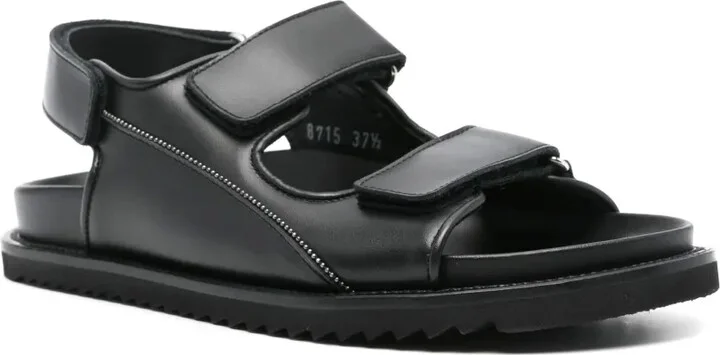 Double-Strap Leather Sandals - Image 2
