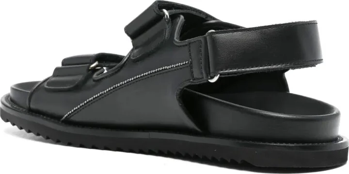 Double-Strap Leather Sandals - Image 3