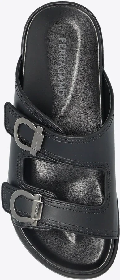 Double-Strap Leather Sandals - Image 3