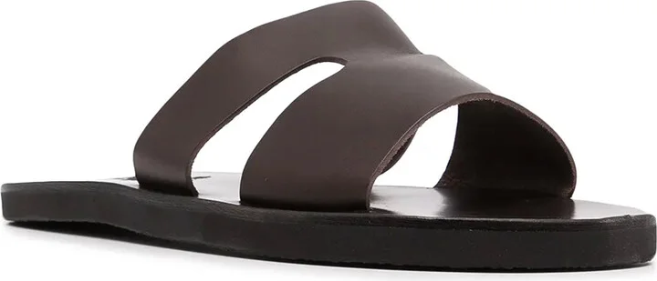 Double-Strap Leather Sandals - Image 2