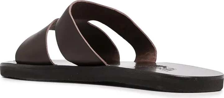 Double-Strap Leather Sandals - Image 3
