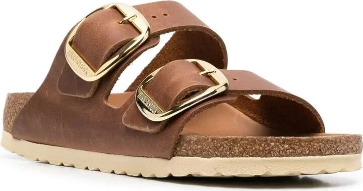 Double-Strap Leather Sandals - Image 2