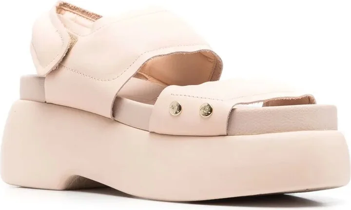 Double-Strap Leather Sandals - Image 2