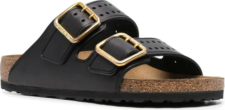 Double-Strap Leather Sandals - Image 2