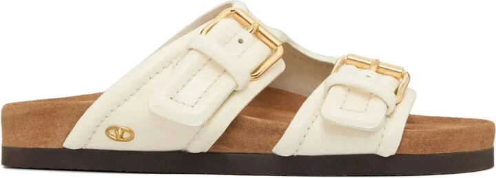 Double-Strap Leather Sandals