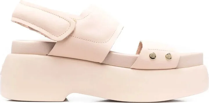Double-Strap Leather Sandals