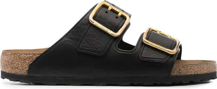 Double-Strap Leather Sandals