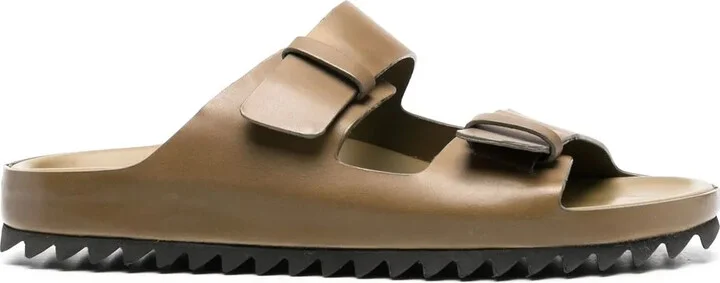 Double-Strap Leather Sandals