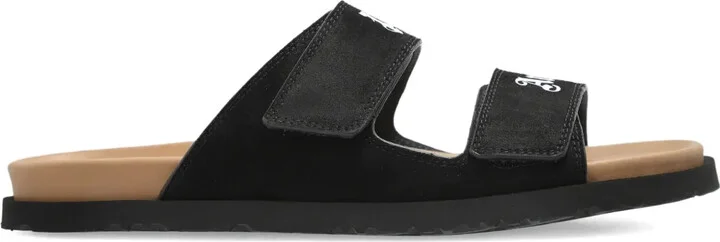 Double-Strap Logo Sandals