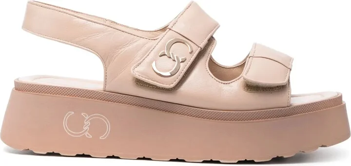 Double-Strap Platform Sandals