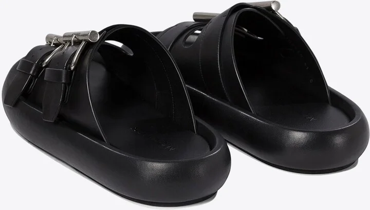 Double-Strap Sandals in Leather - Image 3