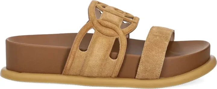 Double-Strap Slide Sandals