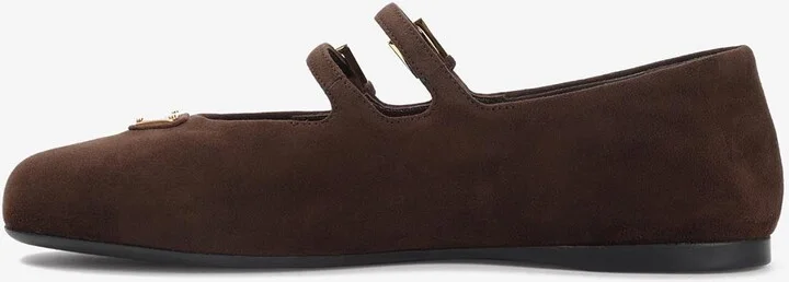 Double-Strap Suede Ballet Flats - Image 2
