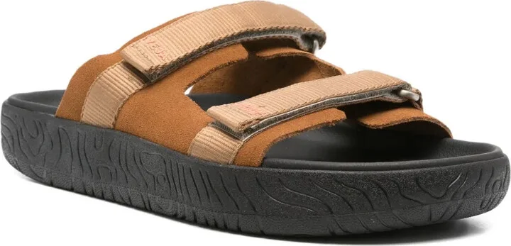 Double-Strap Suede Sandals - Image 2