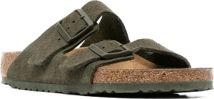 Double-Strap Suede Sandals - Image 2