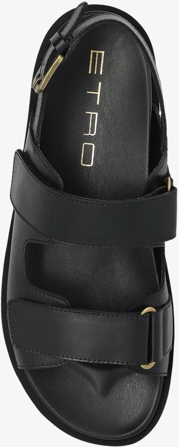 Double Straps Leather Sandals - Image 3
