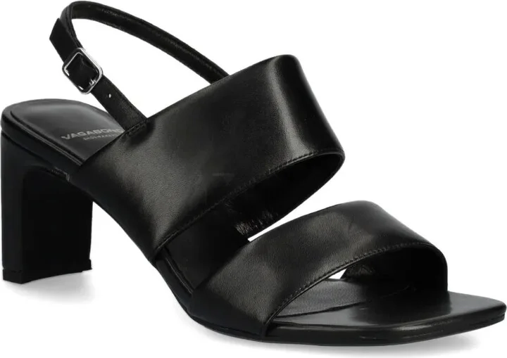Double-Stripe Slingback Leather Sandals - Image 2