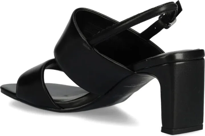 Double-Stripe Slingback Leather Sandals - Image 3