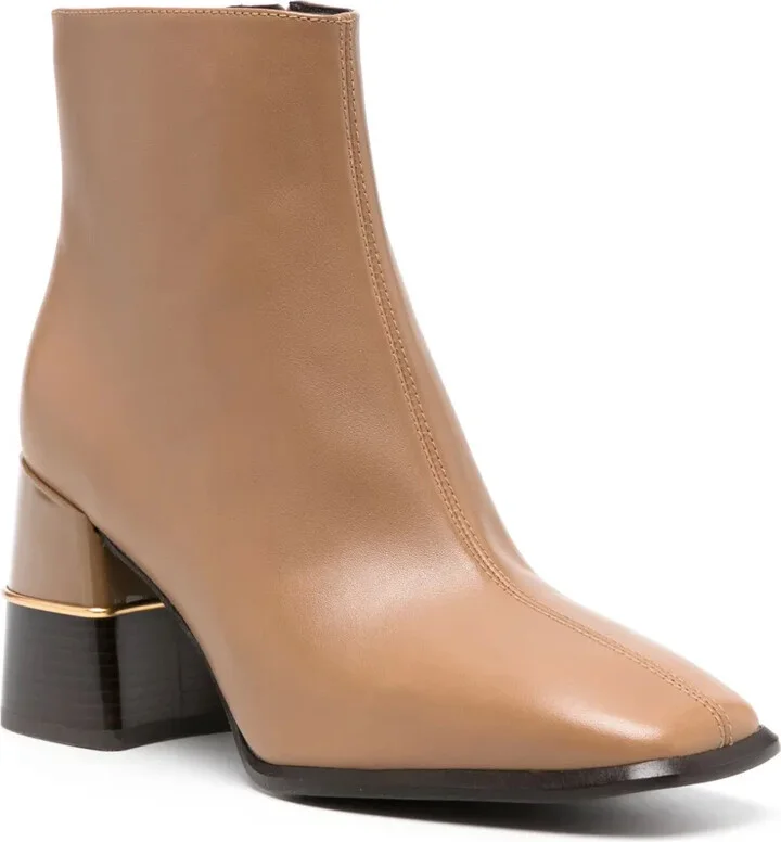 Double T 75mm leather ankle boots - Image 2