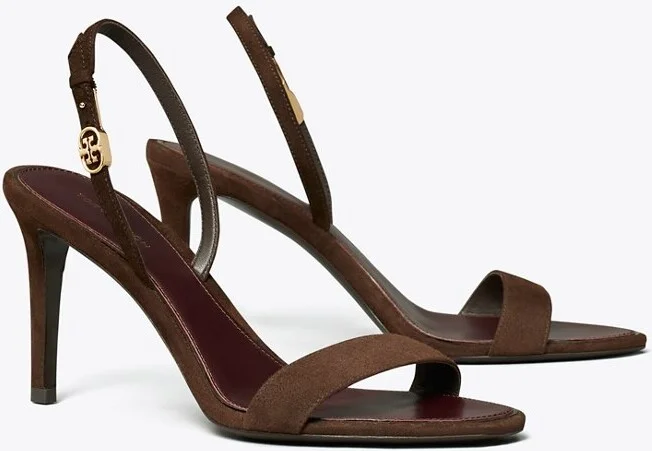 Double T Buckle Heeled Sandal