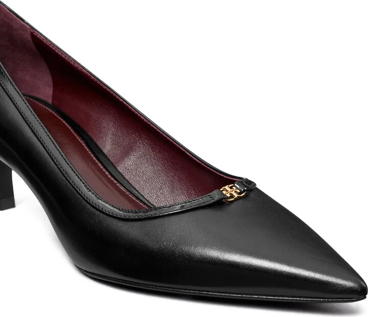 Double T Buckle Kitten Heel Pump - Image 4