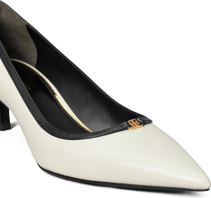 Double T Buckle Kitten Heel Pump - Image 8