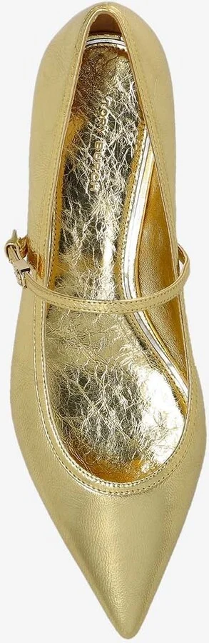 Double T Buckle Mary Jane Pointed-Toe Flats - Image 3