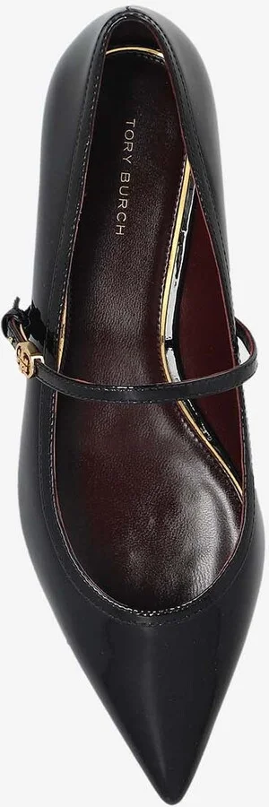 Double T Buckle Mary Jane Pointed-Toe Flats - Image 3