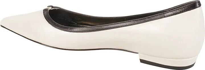 Double T Buckle Pointed Toe Ballerinas - Image 3