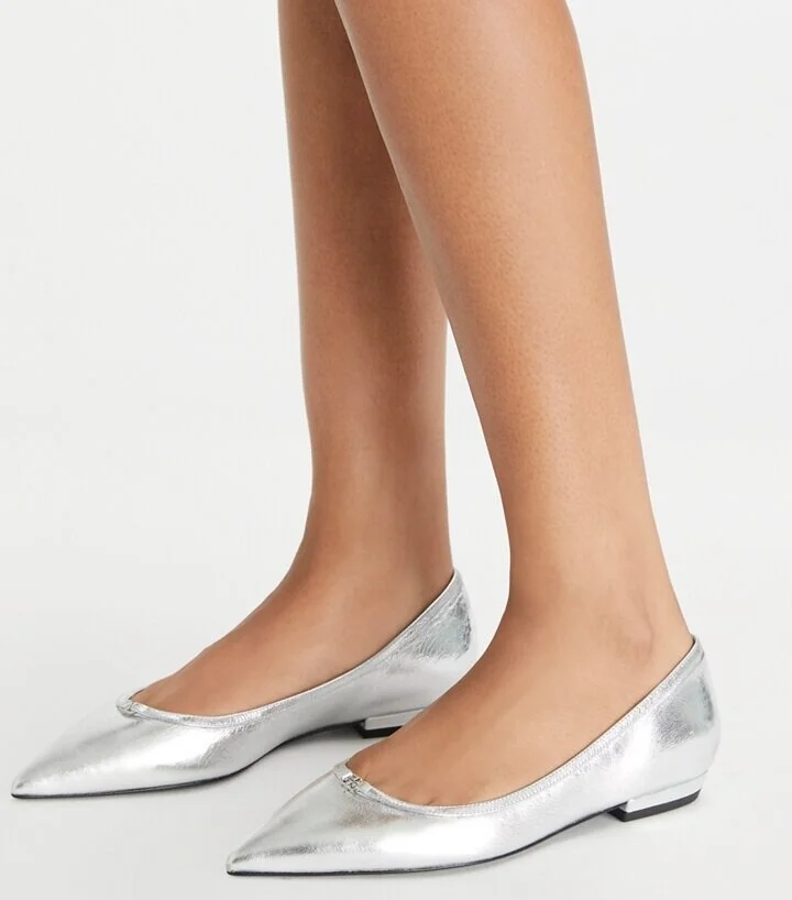 Double T Buckle Pointed-Toe Flat - Image 2