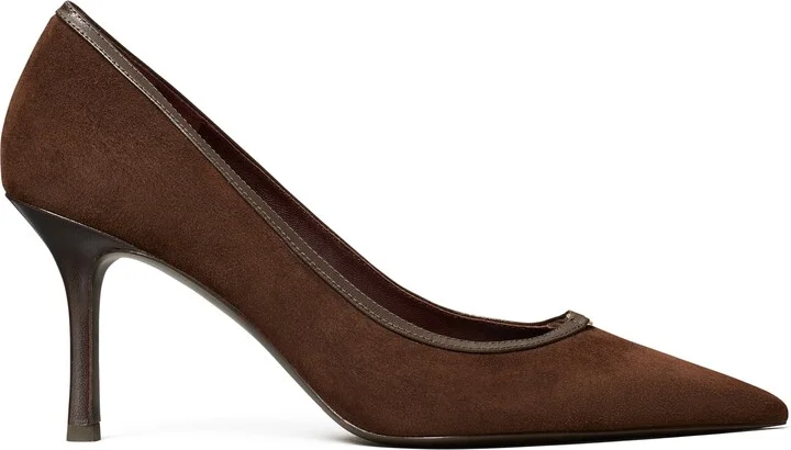Double T Buckle Pointed Toe Pump
