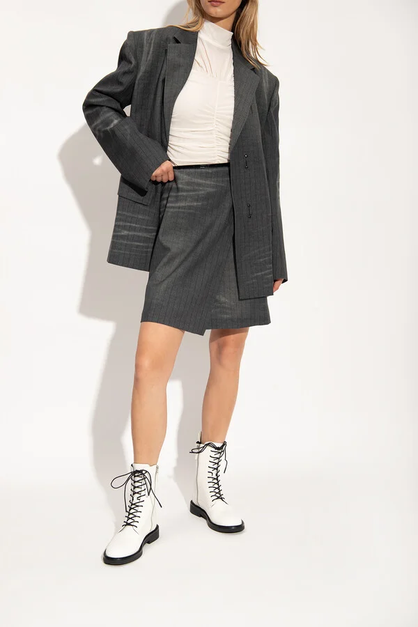 ‘Double T’ Combat Boots, , - White - Image 2