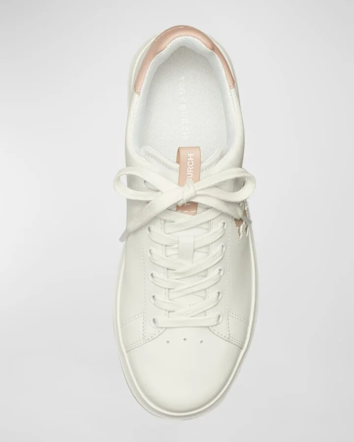 Double T Howell Low-Top Leather Sneakers - Image 2