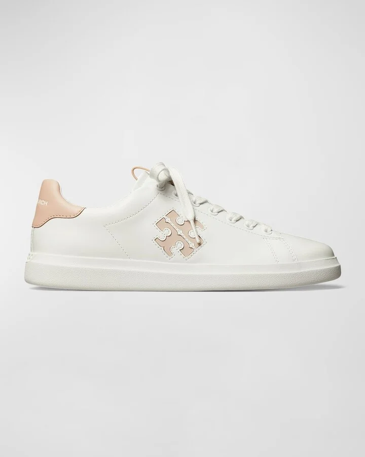 Double T Howell Low-Top Leather Sneakers