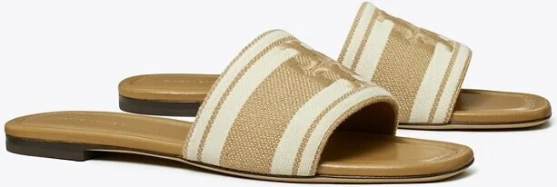 Double T Jacquard Slide