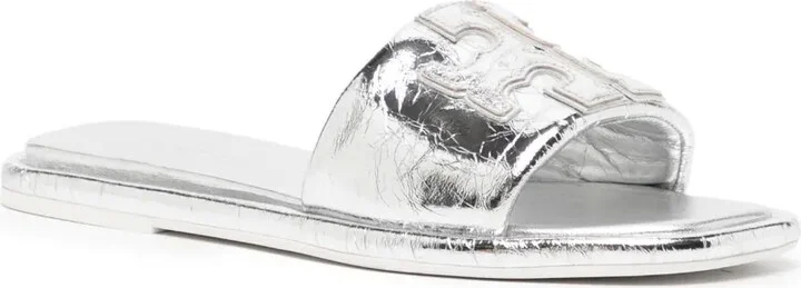 Double T leather slides - Image 2