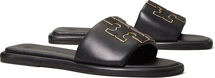 Double-T Leather Sport Slide Sandal - Image 5