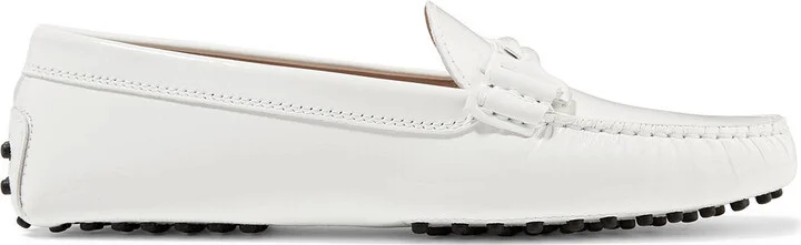Double T patent-leather loafers