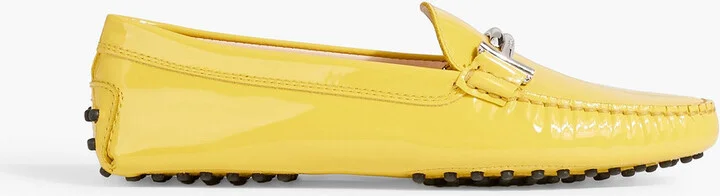 Double T patent-leather loafers
