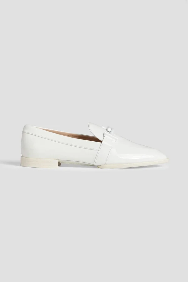 Double T patent-leather loafers