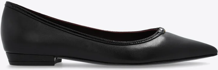 Double T Pointed-Toe Flats