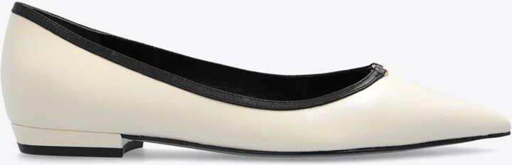 Double T Pointed-Toe Flats
